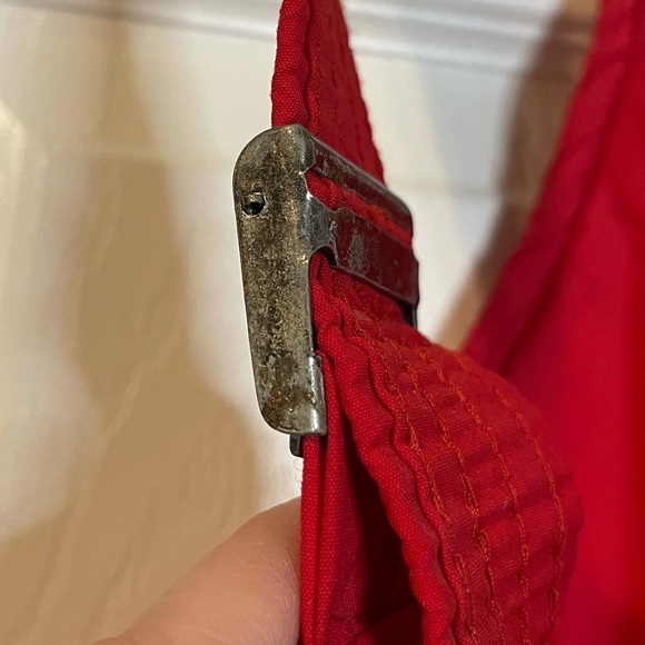 VTG Ossi Skiwear red bib ski pants w/ suspenders men’s sz L *NWT* - Picture 16 of 16